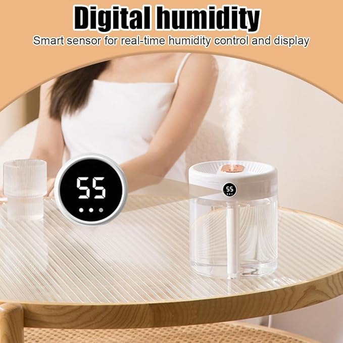 Smart Humidifier, Double Nozzle Cool Mist Humidifier - Image 3