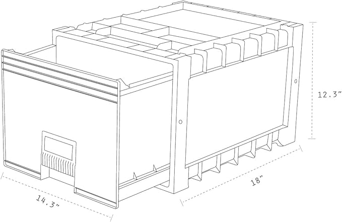 Storex Plastic Archive Storage Drawer - Image 3