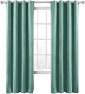 ChadMade Blackout Lined Premium Velvet Curtain Teal 84Wx96L Inch, Eyelet Grommet by ChadMade