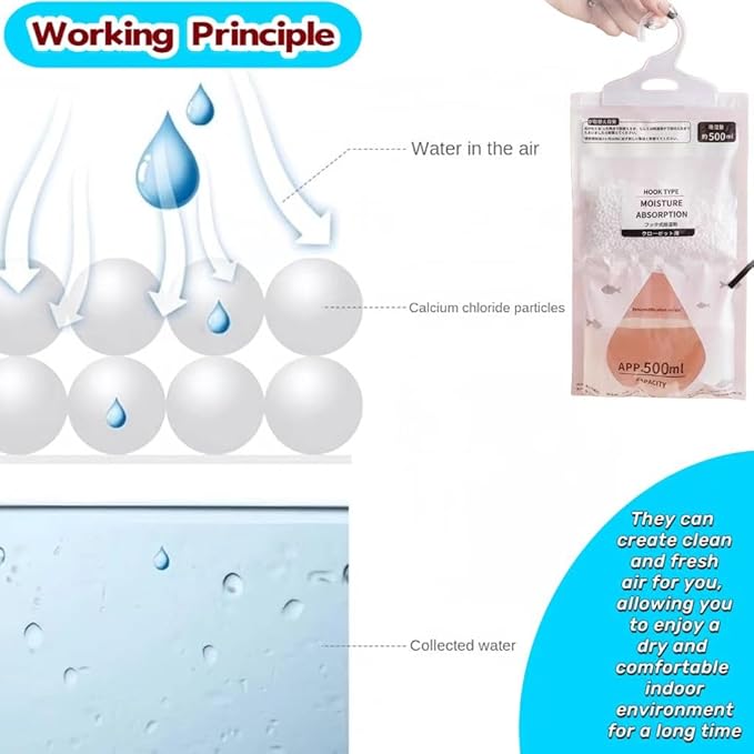 Moisture Absorbers Packets, Dehumidifier Bags, Hanging Moisture Absorber Bag - Image 5