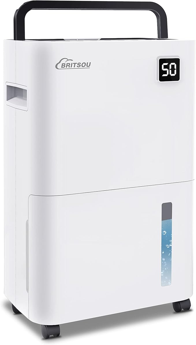 Britsou 50 Pints Dehumidifier for Basement by BritsouHomeDehumidifier