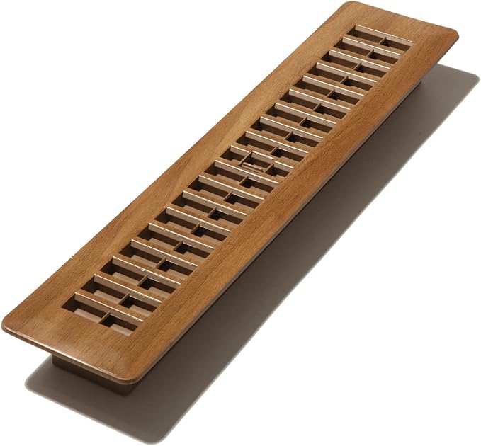 Decor Grates PL214-MTG 2-Inch by 14-Inch Plastic Floor Register, Tan Mahogany by DecorGrates