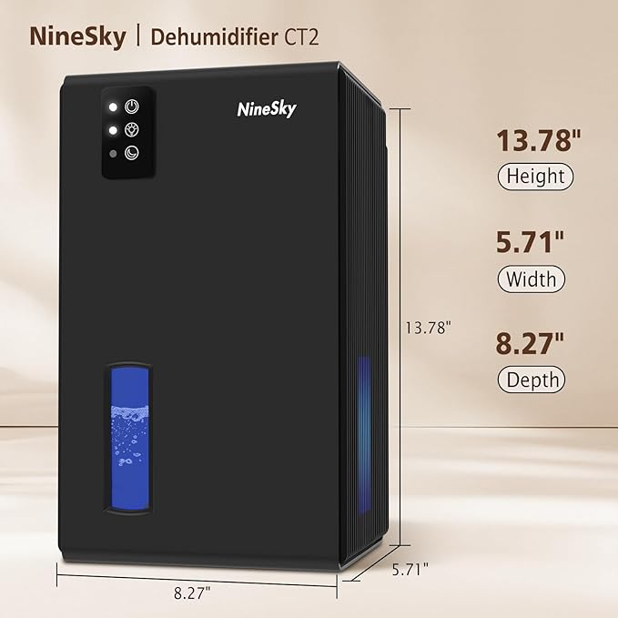 NineSky Dehumidifiers for Home, 95 OZ Water Tank, Dehumidifiers for Bathroom - Image 2