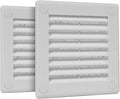 2-Pack 4" x 4" Square Air Vent Cover – White Plastic Vent Deflector by Unknown