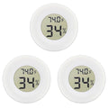 Digital Mini Thermometer Round Hygrometer, LCD Display, Indoor Temperature by Rojuna