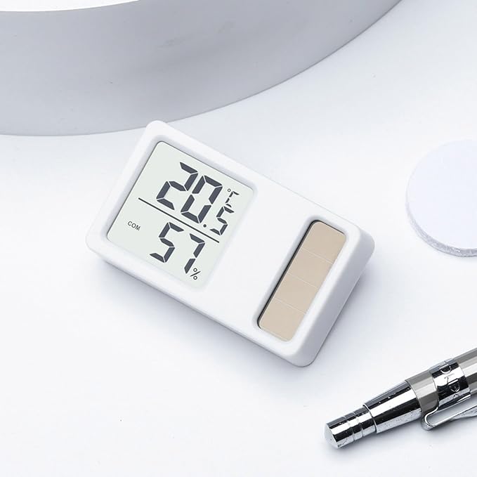 Thermometers Hygrometer Solar Power Desktop Temperature Humidity Meter Gauge - Image 9