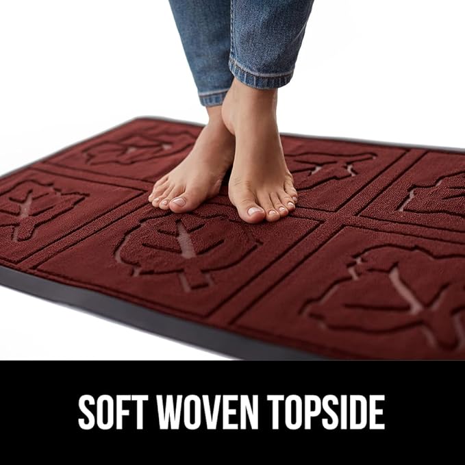GORILLA GRIP 100% Waterproof All-Season WeatherMax Doormat, US Designed Natural - Image 7