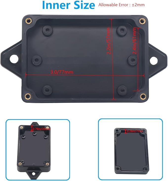 Project Box, Project Boxes Plastic Electric Project Case Junction Box Power Case - Image 6