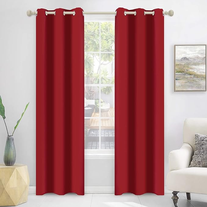 MYSKY HOME Grommet top Thermal Insulated Window Blackout Curtains, 42 x 72 Inch - Image 7