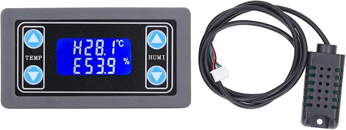 Temperature Humidity Controller Relay Output Digital Thermostat Humidistat by Hilitand