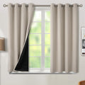 BGment Thermal Insulated 100% Blackout Curtains 45 Inch Length 2 Panels by BGment