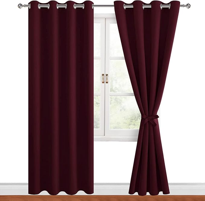 Hiasan Blackout Curtains for Bedroom, 52 x 84 Inches Long - Image 2