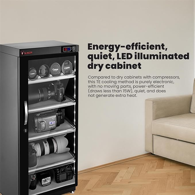 SLINGER 125L Dehumidifying Dry Cabinet Box, Digital Control Noiseless and - Image 5
