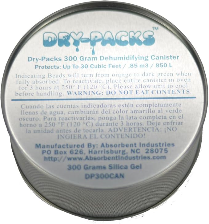 Dry-Packs 300 Gram Silica Gel Canister Dehumidifier - Image 2