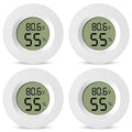 4-Pack Mini Hygrometer Thermometer Digital Humidity Meter Indoor/Outdoor by VZZNN