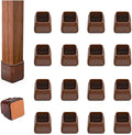 16pcs Square Chair Leg Floor Protectors, Felt Pads Chair Leg Protectors by BAIPOK
