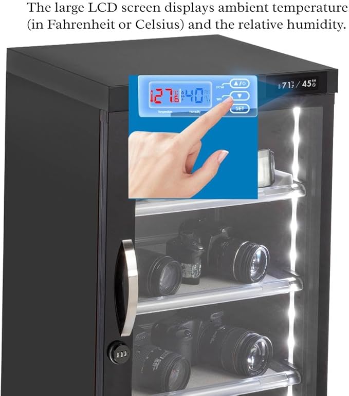 125LT Electronic Dry Cabinet for Camera, Lens & Electronics – Silent - Image 6