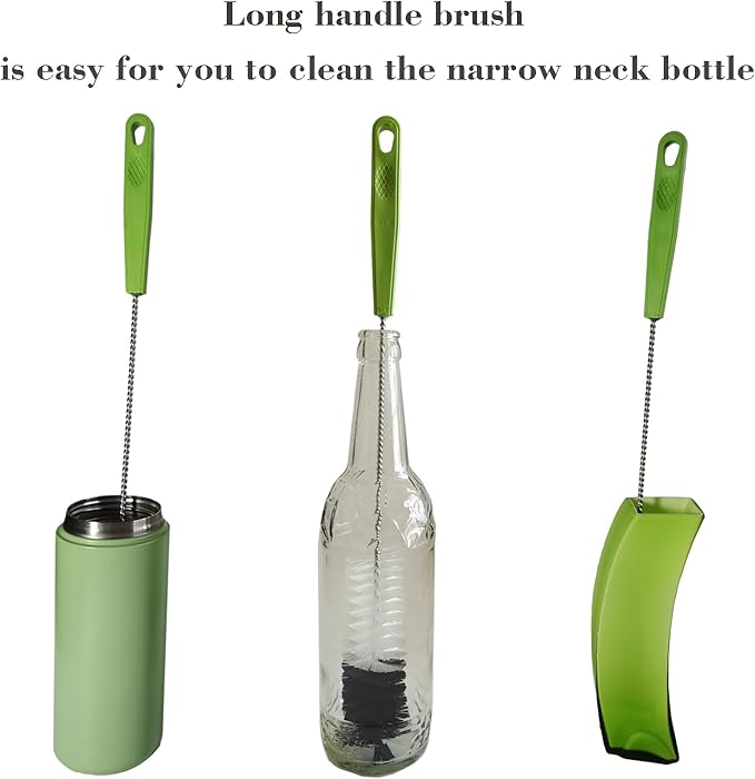 2 Pack 16" Water Bottle Brush for Cleaning, Dokpod Long Handle Bottle Cleaner - Image 2