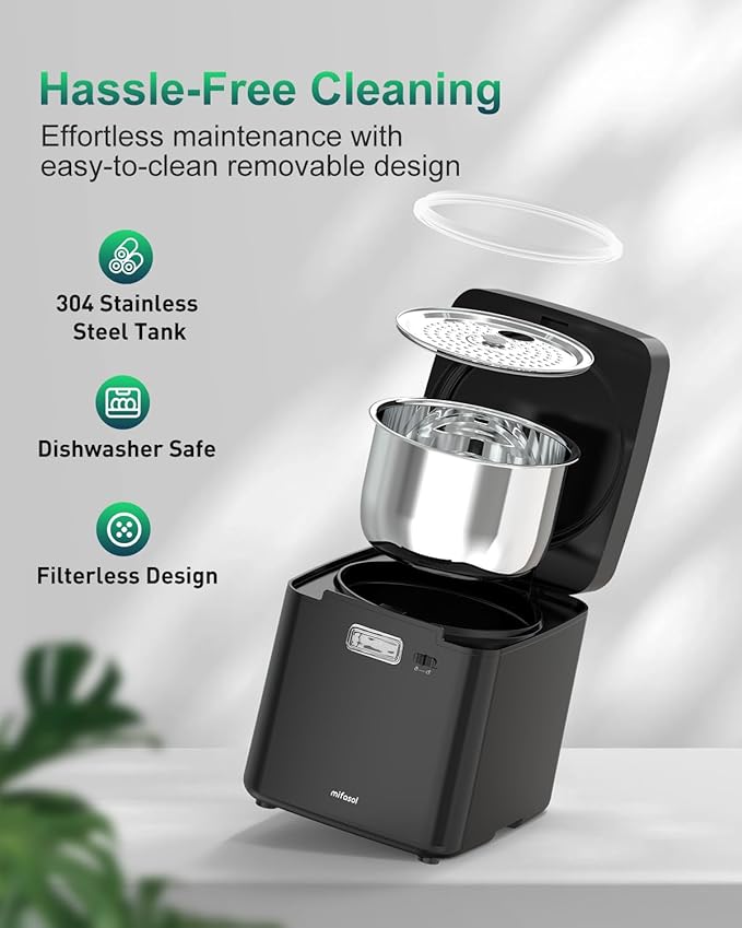 Mifasol Stainless Steel Humidifier, 3.3L/0.87Gal Steam Warm Mist Humidifiers - Image 5