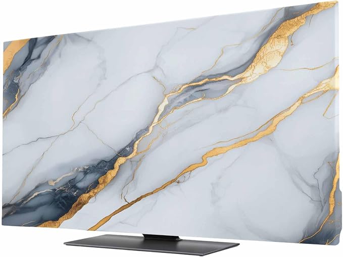 BEMIGO Elastic Indoor TV Cover 85" Dust Protector, Modern Ink Painting Art by BEMIGO