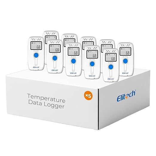 Elitech Digital Temperature Humidity Data Logger Medical Refrigerator by Elitech