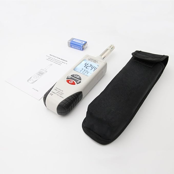 Hygro-Thermometer Psychrometer, Handheld Digital Humidity Temperature Meter - Image 8