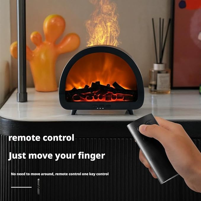 Fireplace Flame Air Diffuser Humidifier, 12 Colors Aromatherapy Essential Oil - Image 8