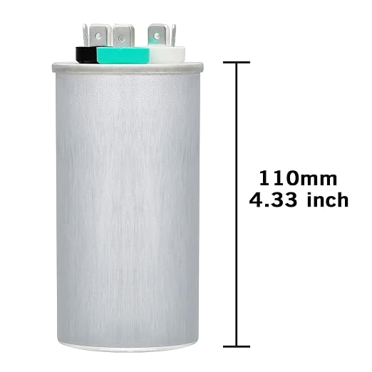 VEXUNGA 75/5 uF 75+5 MFD 370VAC or 440VAC Dual Run Start Round A/C Capacitor - Image 2