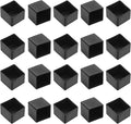 20 Pcs Square PVC Furniture Leg Caps, Vinyl Flexible Chair Leg Floor Protectors by Bonsicoky
