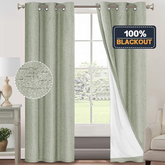 PrinceDeco 100% Blackout Curtains 84 inches Long - Image 6