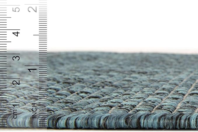Unique Loom Collection Casual Transitional Solid Heathered Indoor/Outdoor - Image 3