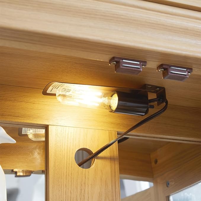 Lighted Glass Curio Cabinet - Image 8