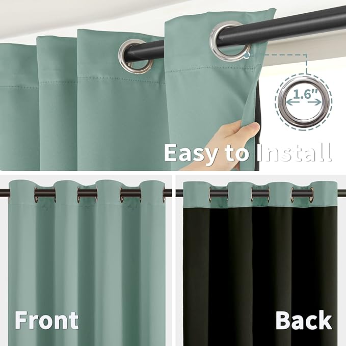 BGment Short 100% Blackout Curtains - Image 6