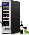 12 Inch Wine Cooler Refrigerator, Mini Wine Fridge 18 Bottle Capacity, Built-in by Velieta-SpecialistinFridge