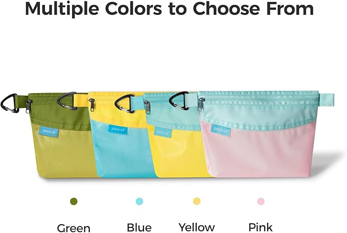 pack all 3 Pcs Water-Resistant Material Zipper Pouch Set, Mesh Zipper Bags - Image 9