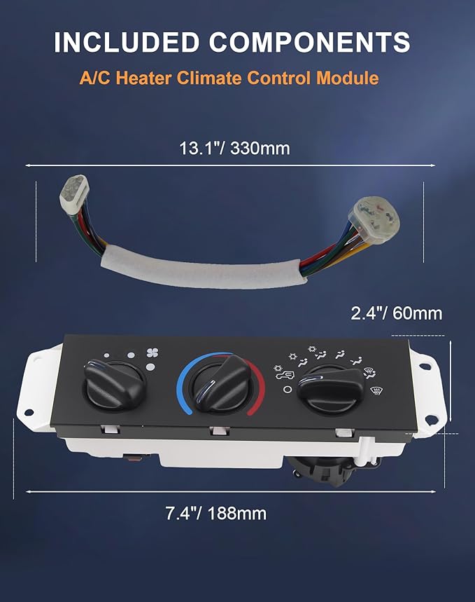 Flecto HVAC A/C Heater Climate Control Panel - Image 6