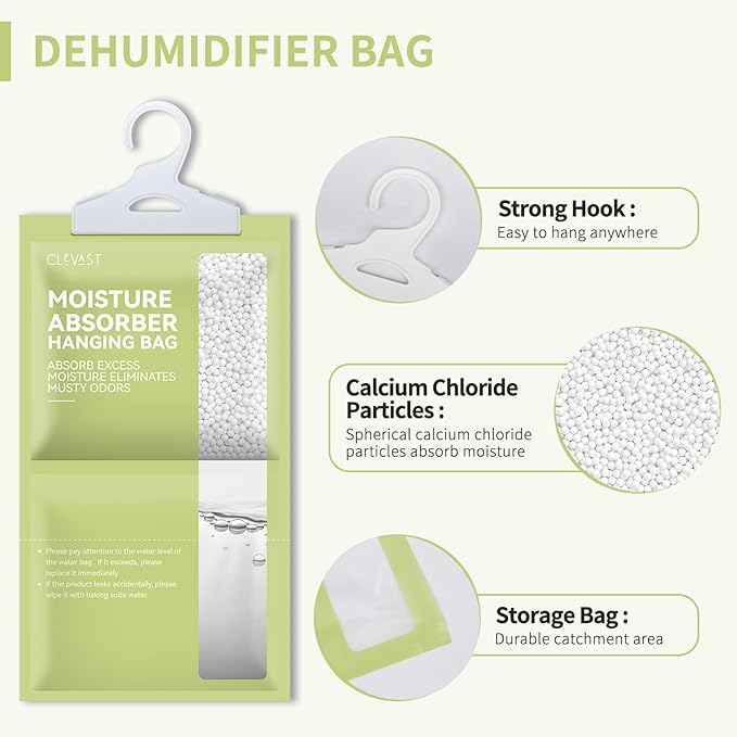 CLEVAST Moisture Absorbers Packets 10 Pack, Dehumidifier Bags - Image 4