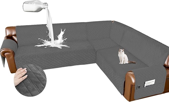 Arfntevss Waterproof Sectional Couch Covers L Shape Washable Velvet Sofa Cover by Arfntevss