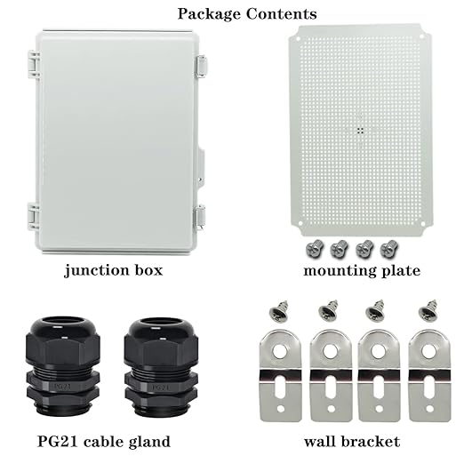 Zulkit Junction Box, IP67 Waterproof Electrical Box Hinged Cover Stainless - Image 6