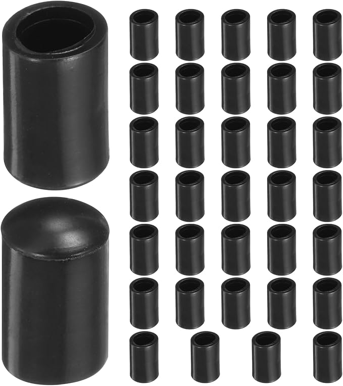 uxcell 36pcs Round Chair Leg Caps 6mm/0.2" PVC Chair Leg Floor Protectors by uxcell