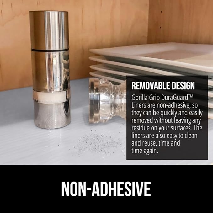 GORILLA GRIP DuraGuard Shelf Liner, 20x30 Non-Adhesive Cabinet Liners - Image 5