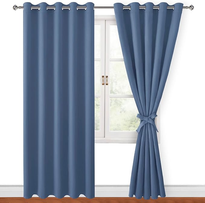 Hiasan Blackout Curtains for Bedroom, 60 x 84 Inches Long by Hiasan