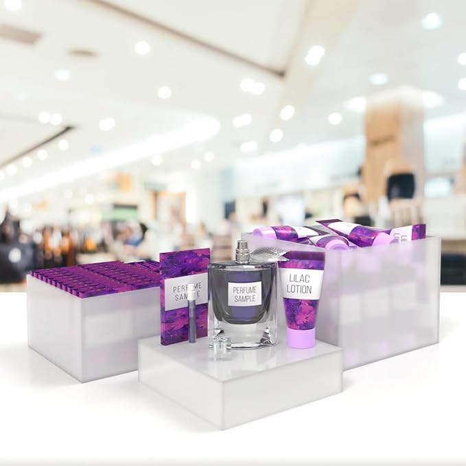 3 Piece Acrylic Display Boxes Retail Frosted Product Riser 2" - Image 8