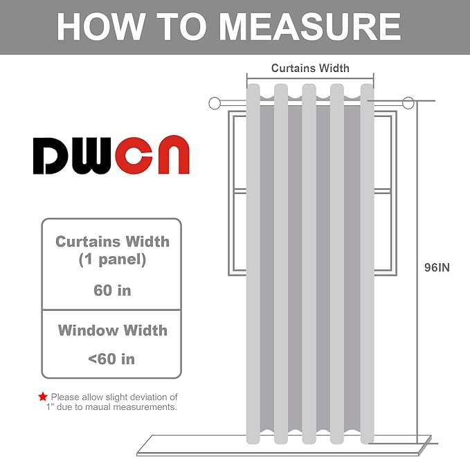 DWCN Blackout Curtain Panel for Bedroom - Image 2