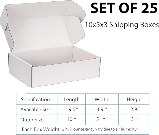 Small Shipping Boxes 10x5x3 Inch - Image 2
