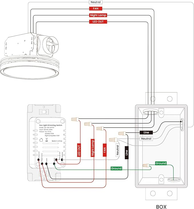 Akicon Bathroom Exhaust Fan - Image 6