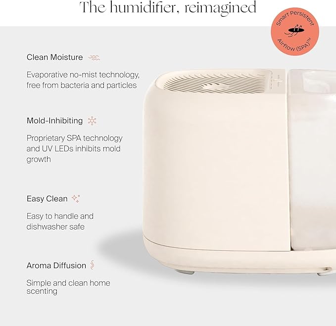 Canopy Large Room Humidifier, Moonstruck, Large Living Space, 36HR Run Time - Image 2