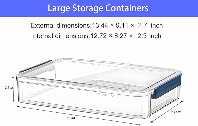 2 Pcs Plastic Portable Project Case, Scrapbooks, Art Supplies - Image 2