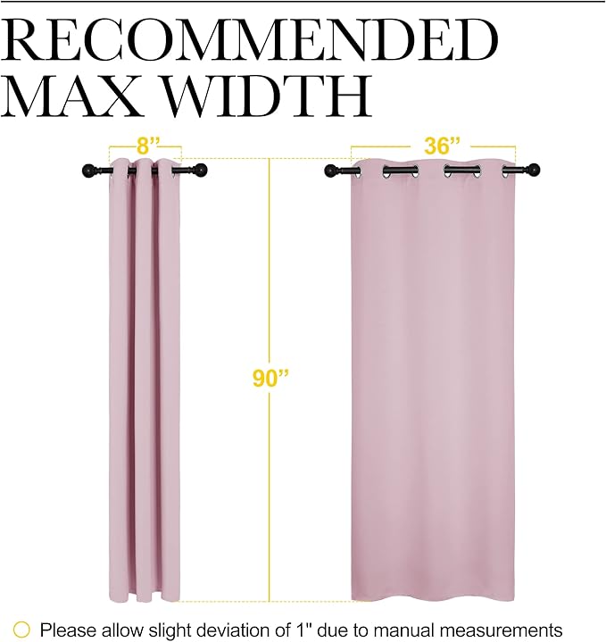 NICETOWN Room Darkening Drapes for Nursery - Image 7