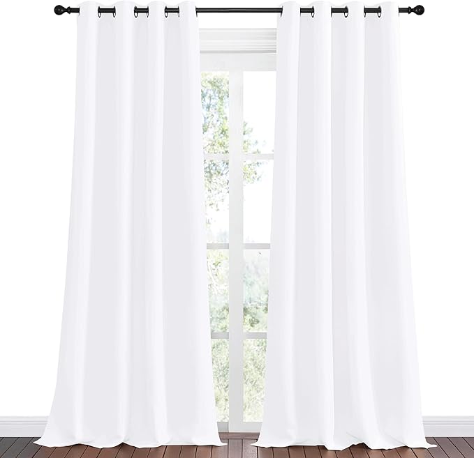 NICETOWN Blackout Curtains for Kids Room, Sea Teal, 55 x 108 Inch, Triple Weave - Image 2